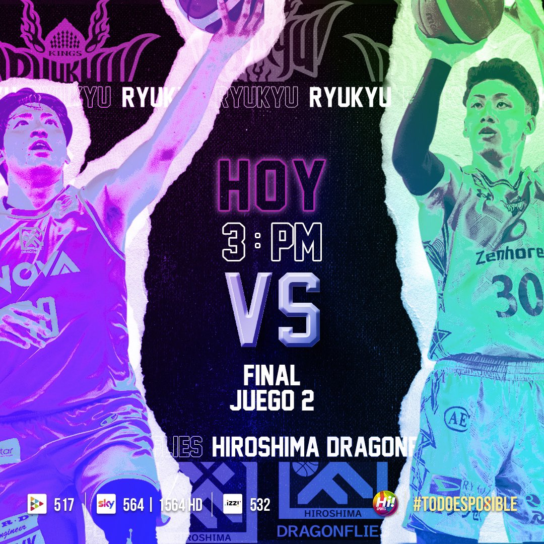 ⛹🏻‍♂️ ¡JUEGO 2! 🔥 🏀 Este viernes tenemos una cita en la final de la Nissay B.League entre Ryukyu 🆚 Hiroshima Dragonflies, ¿quién logrará coronarse? 🏆 ⏰ 3:00 PM 🎙️ @feragarr y @soyrotorres 📲 Regístrate en Caliente.mx y recibe $1,000 de regalo ➡️