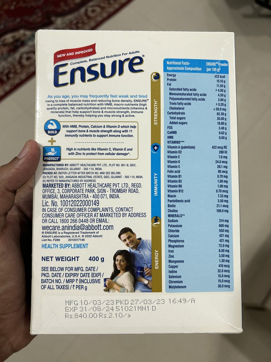 DannyNagdev's tweet photo. @Swiggy @SwiggyCares 

Received this item today which was packed in March 2023. I understand that the expiry is in August 2024 but I would have never purchased it if I had seen it in the store. Sad that Swiggy support denied a refund even when it was not opened. Please check. https://t.co/FGksPd6Iwb