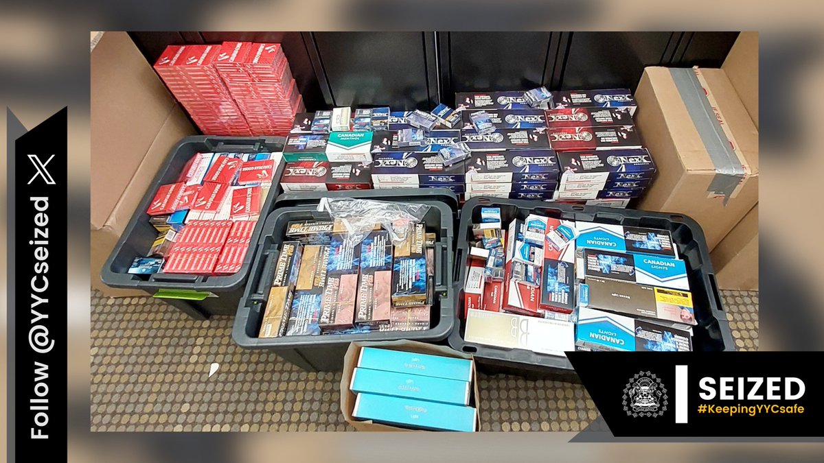 🔵 CHARGES LAID 🔵 The CPS has charged 5 individuals in relation to the trafficking of contraband cigarettes in downtown Calgary, resulting in the seizure of approx. $140,000 in product. 📍 Between Sunday, March 31, 2024, to Thursday, May 16, 2024, the District Operations Team