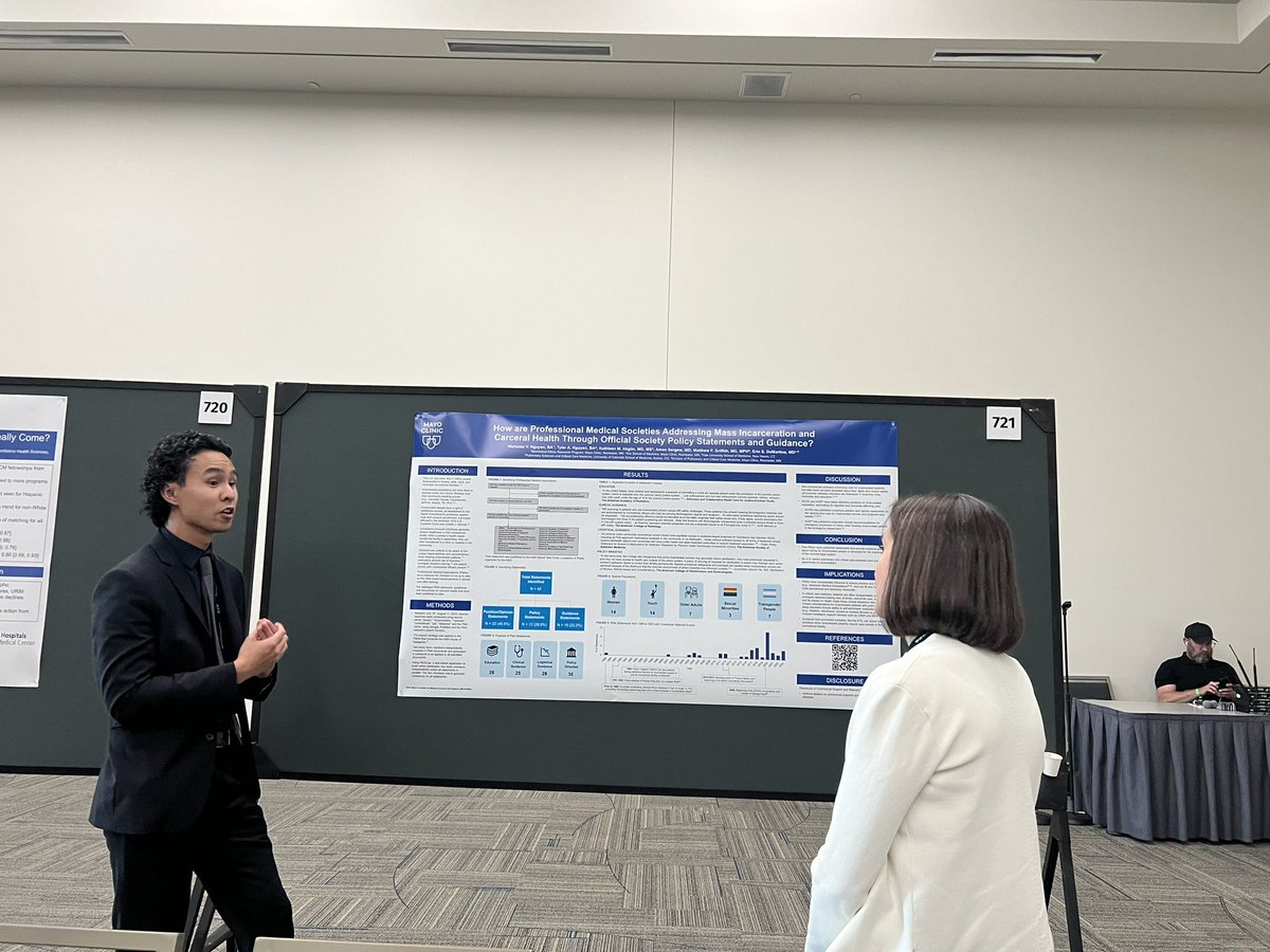 A little late posting this, but I am so grateful for the opportunity to present at #ATS2024 on my work at the intersection of incarceration and health. 

PS: Pulm/crit care docs are sooo cool