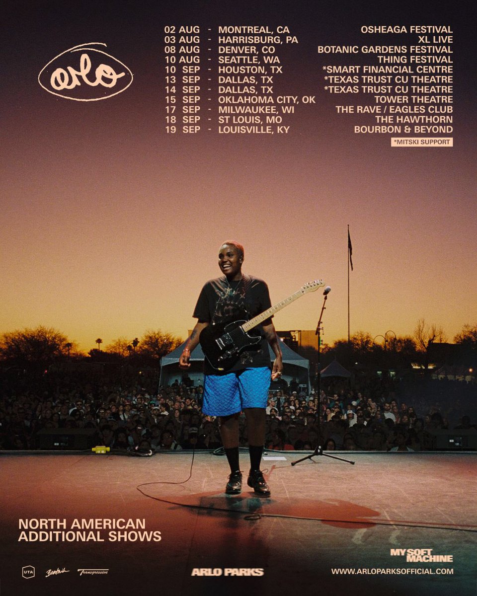 Tickets to my headline shows in Oklahoma City, Milwaukee and St. Louis are now available!! 🌟 arloparksofficial.com/tour/