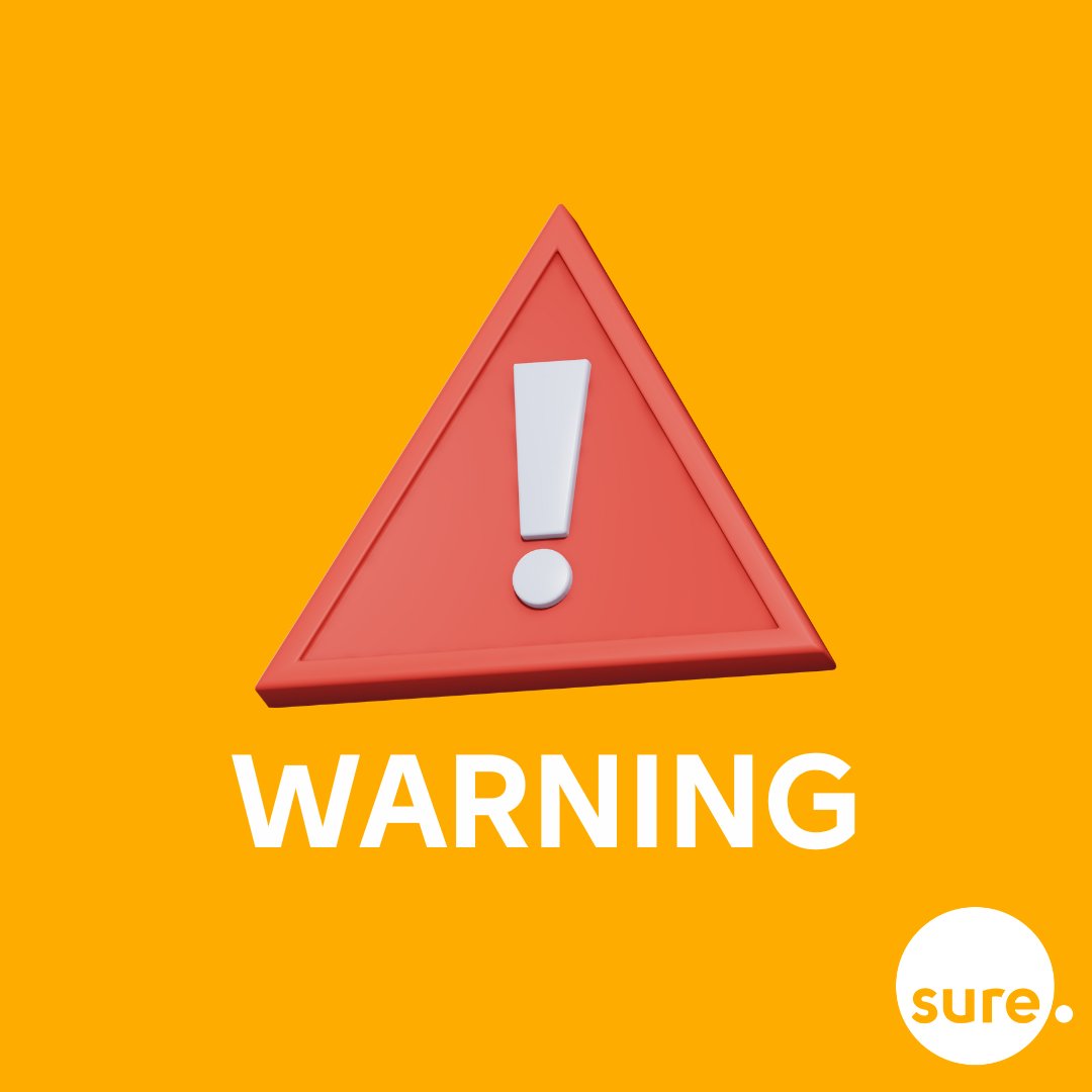 🚨 SCAM ALERT 🚨
 
We're aware that some customers have received spoof phone calls claiming to be from Sure and stating that you owe £600. Please IGNORE these messages and DO NOT provide any personal information as this is a scam. 

#ScamAlert #StaySafe