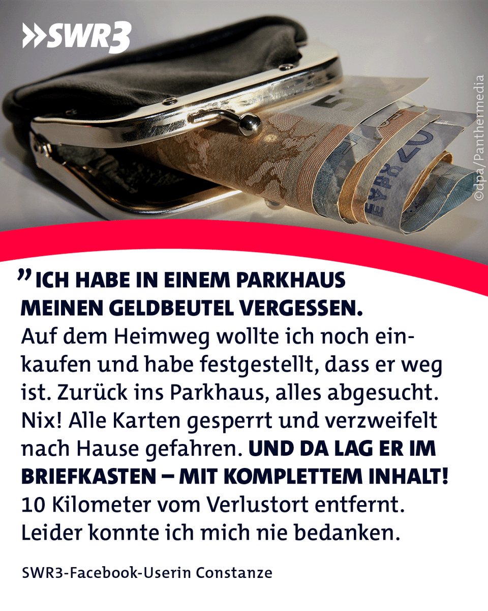 swr3's tweet photo. Was für eine tolle #Heldengeschichte, oder? 📷
Habt ihr eine ähnliche Erfahrung bereits gemacht? https://t.co/te479zXG0d