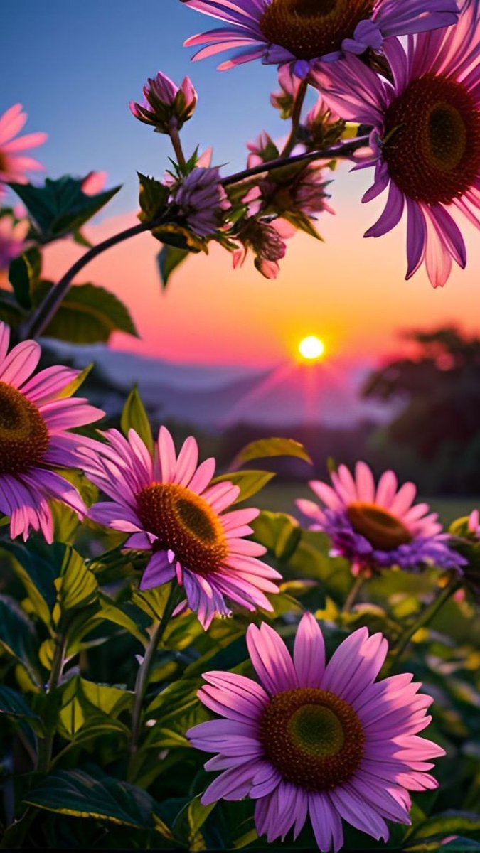 Good evening everyone! #sunset #Flowers #nature