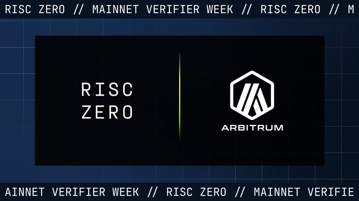 RISC Zero is coming to @arbitrum Our Universal Verifier will deploy on Arbitrum, empowering devs with ZK-powered scalability to compute without limits. This integration unlocks verifiable offchain execution for the Arbitrum ecosystem. The future is verified. (💙,🟡,🧡)