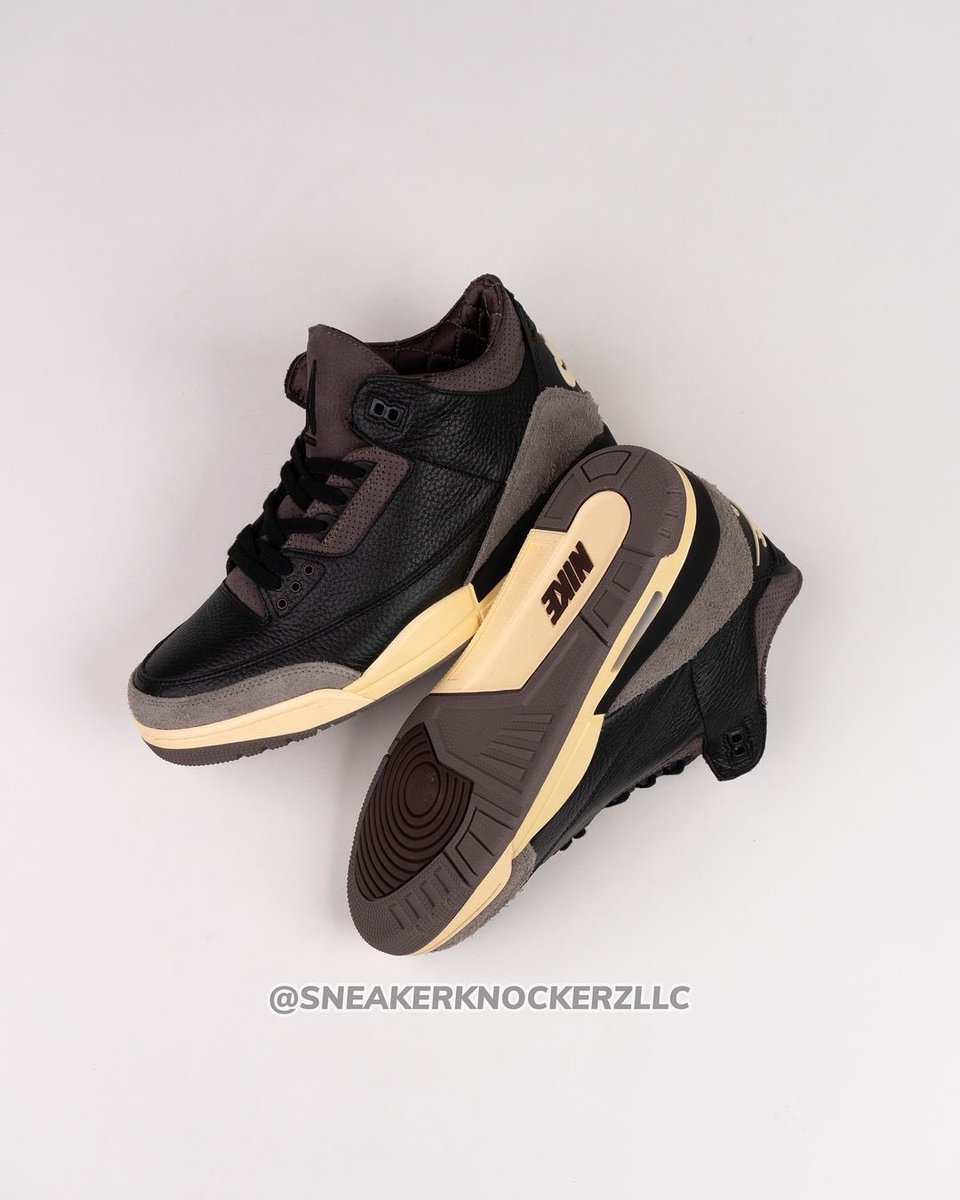 Info4Days's tweet photo. CLOSER LOOK: A Ma Maniere x Air Jordan 3 ‘Burgundy Crush’🍷

Release Date: July 2024 https://t.co/syJWc54sw8