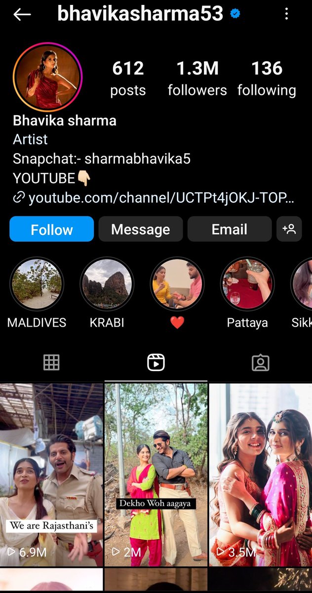 I have been watching KVB since dinasaur times aur mujhe Aaj pata chala that he is Rajasthani 😭 also his co-star he found bhavs also a Rajasthani 😭

And their reel is about to hit 7M views ❤️ #BhavikaSharma #KaranvirBohra