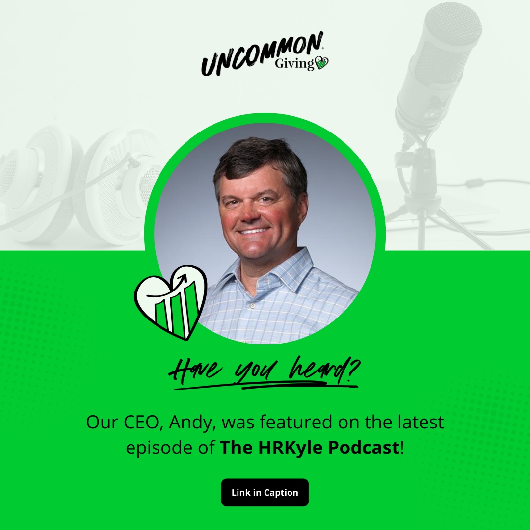 Have you heard?

Our CEO, Andy, was featured on the latest episode of @the_hrkyle 's podcast! 🎙️ Tune in to hear an insightful discussion on the transformative power of giving back. Learn how structured programs, incentives, and leadership involvement can boost employee engag...