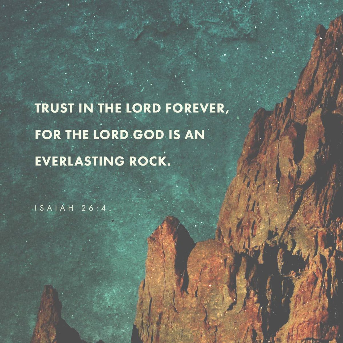 Isaiah 26:4 NKJV [4] Trust in the Lord forever, For in YAH, the Lord, is everlasting strength. bible.com/bible/114/isa.…