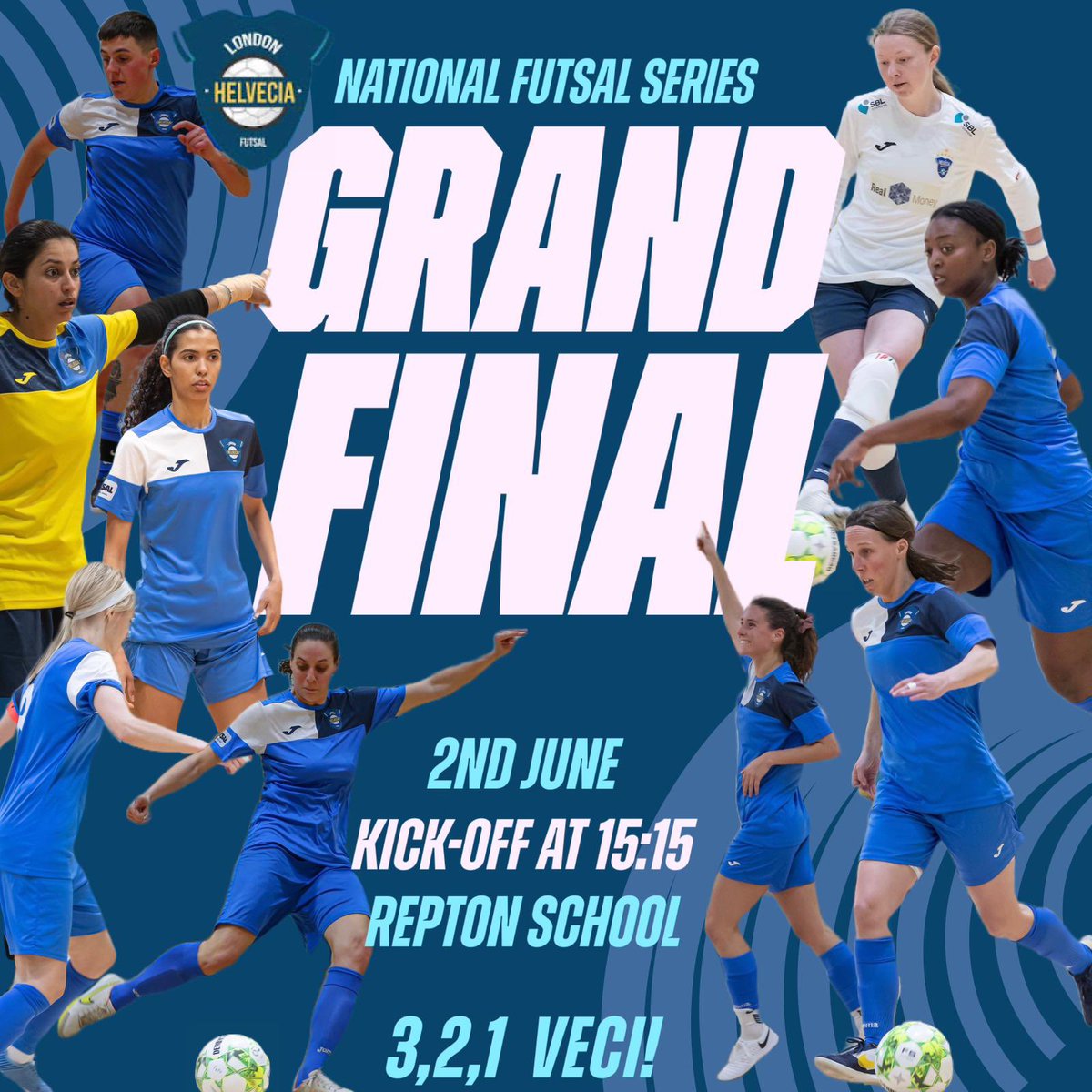 IT’S NEARLY TIME! 

Get ready for the last and most important game of the futsal season, the GRAND FINAL! 🤩🏆

🗓️Sunday 2nd June vs @BFC_futsalclub 
⏰15:15
📍Repton School 
📺TNT sports