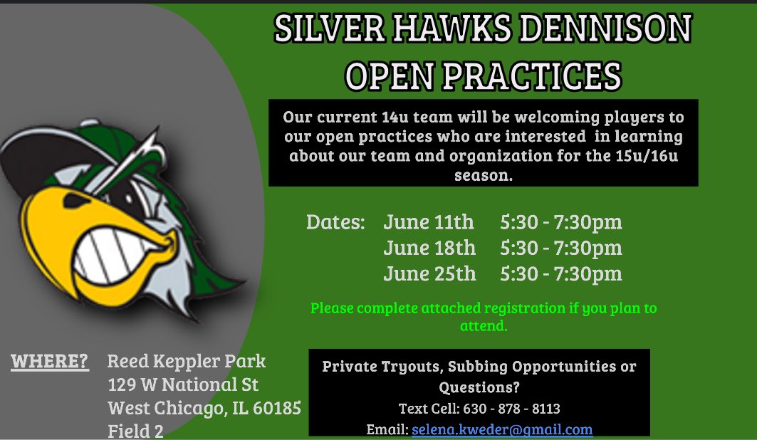 Selena (@coachselena20) on Twitter photo 🟢⚪️OPEN PRACTICES⚪️🟢
<a href="/SilverHawkSball/">Silver Hawks</a> 14u are welcoming committed players who are interested in our program for the 2024-2025 season.
Please reach out to me for other opportunities.
docs.google.com/forms/d/1zC6GF… 🟢⚪️OPEN PRACTICES⚪️🟢
<a href="/SilverHawkSball/">Silver Hawks</a> 14u are welcoming committed players who are interested in our program for the 2024-2025 season.
Please reach out to me for other opportunities.
docs.google.com/forms/d/1zC6GF…