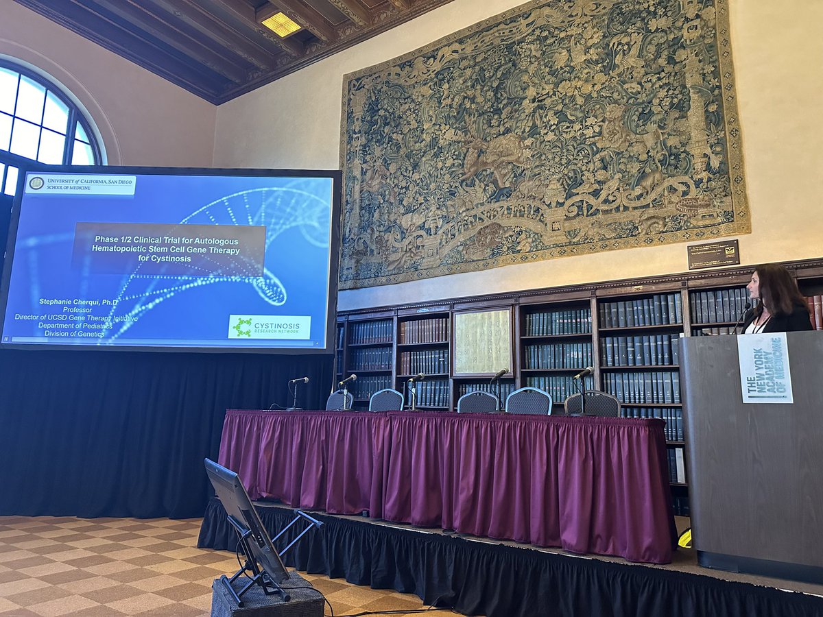 Closing out the day with Stem Cell Gene Therapy Clinical Trial Results in #Cystinosis from Dr Stephanie Cherqui. 

#StemCell #GeneTherapy #RareDisease