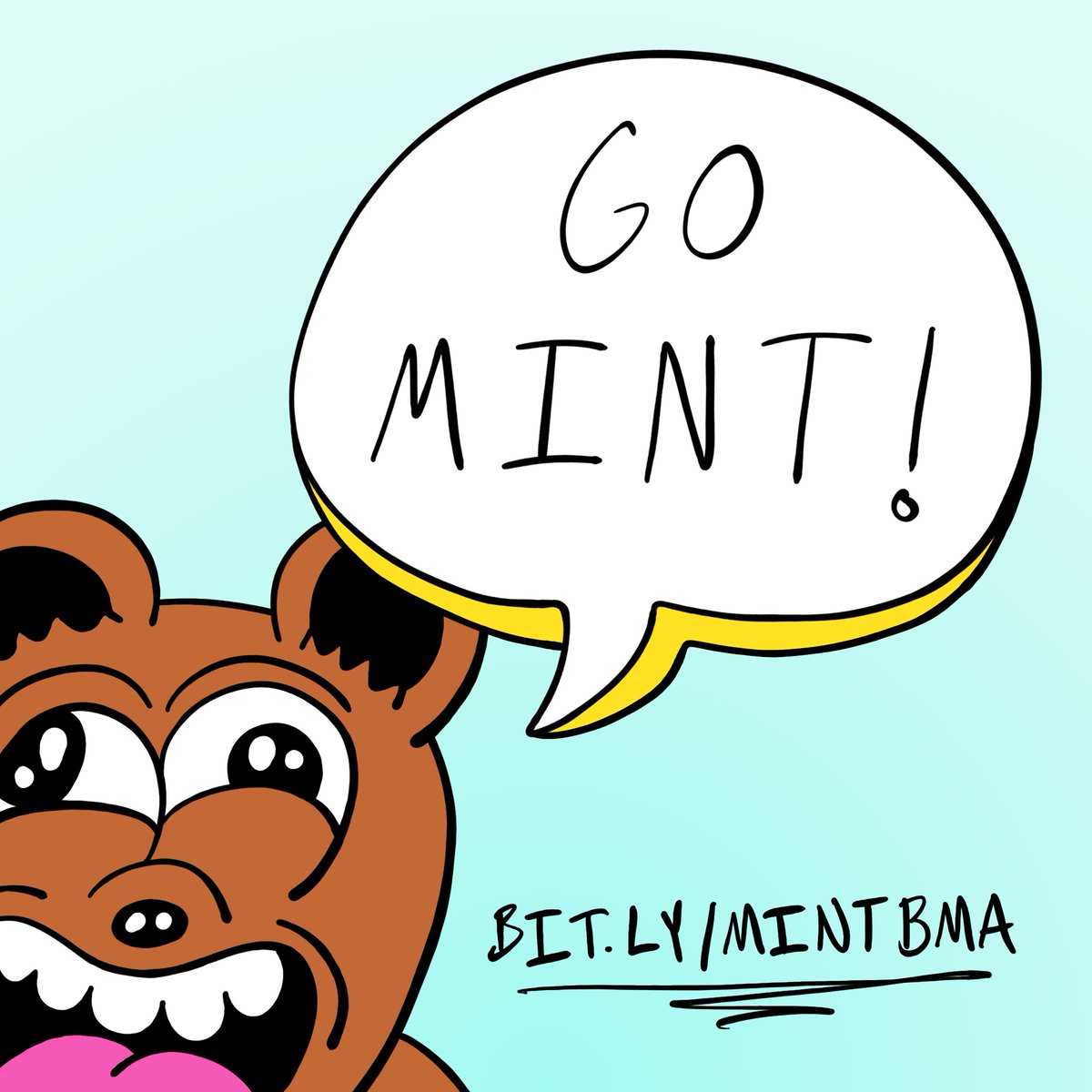 MINT IS LIVE! bit.ly/mintBMA

Good luck to everyone 🍀 Post some of your favorite reveals &amp; tag us so we can see! 

Have fun, there is no rush. The mint will close when majority of active community members have minted their Bears 🐻🍑