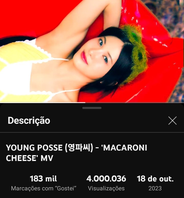 Macaroni Cheese's MV reached 4 million views.
It is Young Posse's second MV to reach this milestone.

#YOUNGPOSSE #영파씨 @youngposseup