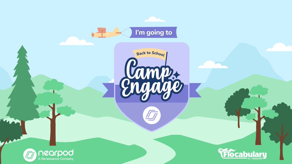 📆 Save the date... #CampEngage is back July 25-27! 🎉

Save your spot early for our FREE #PD event with expert-led sessions just in time for back to school.

Plus, be the first to see Nearpod's newest updates coming your way! 🤭

RT to let others know! ➡️ bit.ly/4bDZkcp