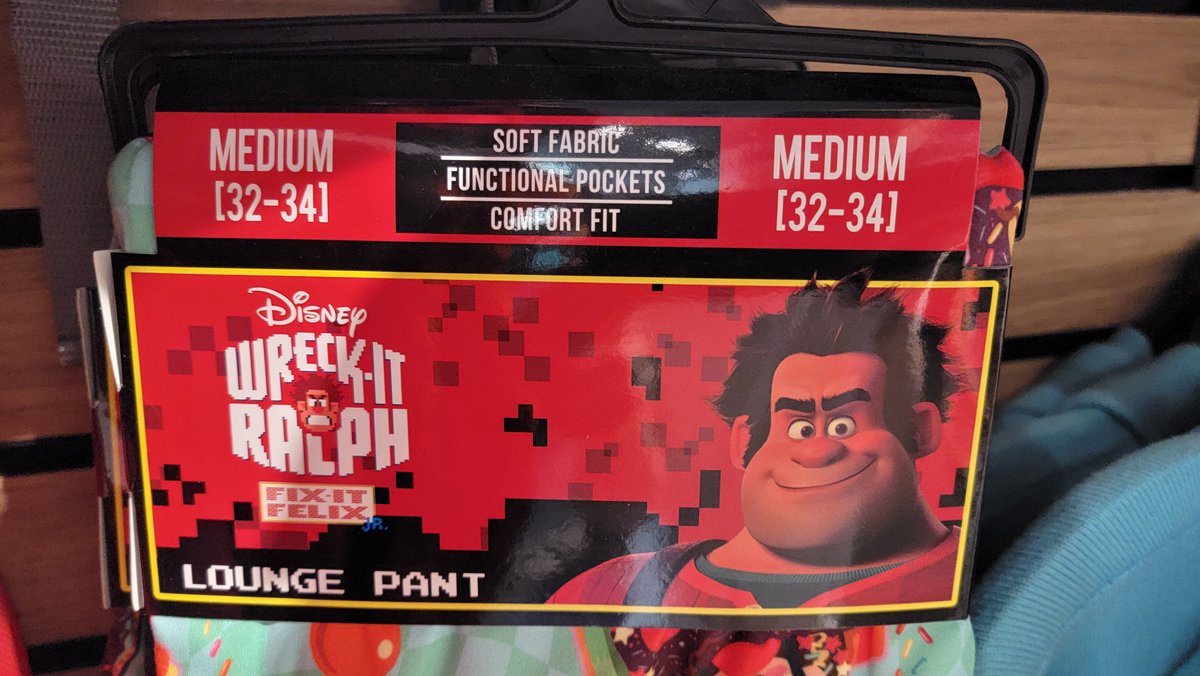 Cattyguy1's tweet photo. wreck it ralph lounge pant https://t.co/xv32vnLIaJ