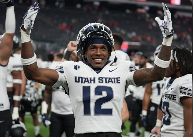 #AGTG after a great workout and talk with @Coach_MacUSU I’m grateful and excited to announce I’ve earned my first D1 offer from @USUFootball #GoAggies 🤘