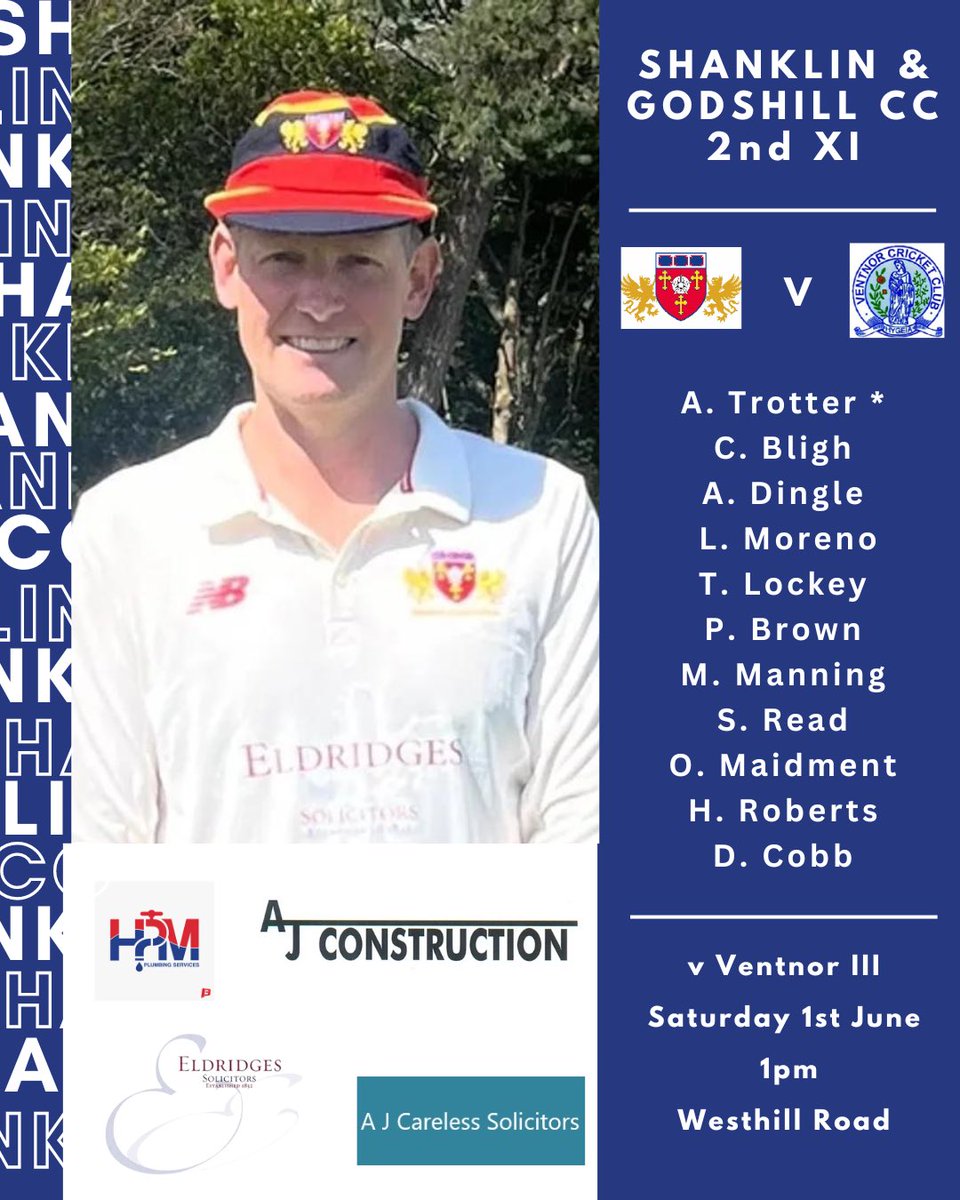 Two games this Saturday, with the 1st XI travelling to Southampton Community. The 2s host <a href="/ventnorcricket/">Ventnor Cricket Club</a> 3s at Westhill.

Go well all!