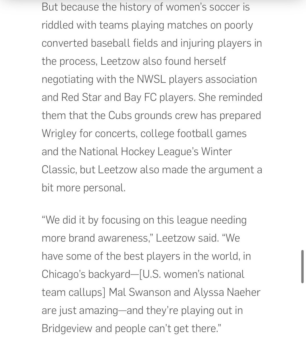 My biggest concern about the Chicago Red Stars match at Wrigley has always been the condition of the pitch. I’m not sure this helps #WithTheStars