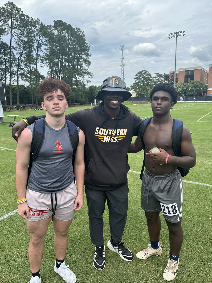Dom Smith (@dominik_smith6) on Twitter photo I want to thank <a href="/Coach_MSpurlock/">Micheal C. Spurlock</a> and <a href="/SouthernMissFB/">Southern Miss Football</a> for putting up a great camp. Thank you for coaching me up. With <a href="/joshgreenwood26/">Josh Greenwood</a>
#southernmissfootball I want to thank <a href="/Coach_MSpurlock/">Micheal C. Spurlock</a> and <a href="/SouthernMissFB/">Southern Miss Football</a> for putting up a great camp. Thank you for coaching me up. With <a href="/joshgreenwood26/">Josh Greenwood</a>
#southernmissfootball