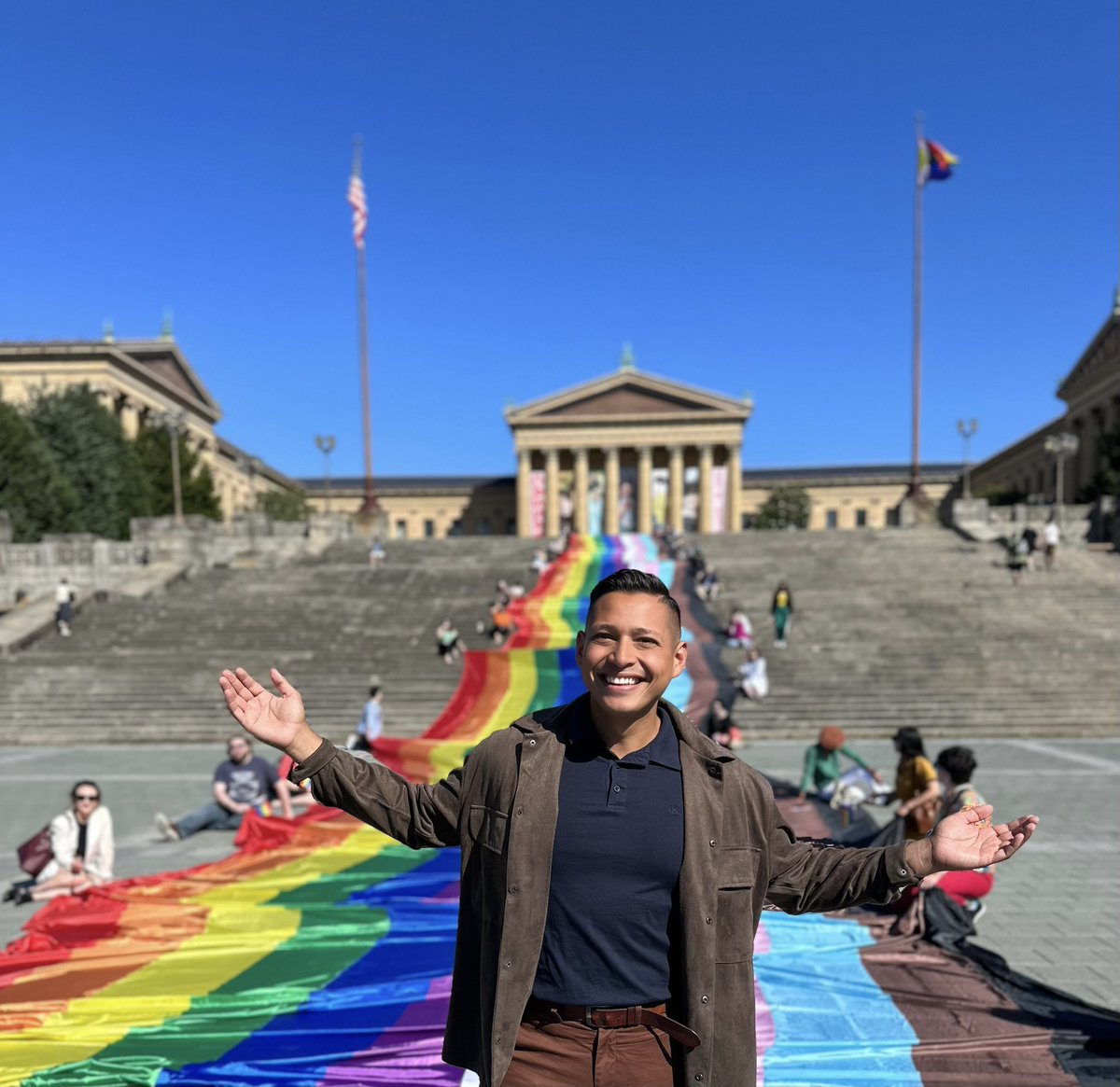 ITS PRIDE MONTH IN PHILLY. We’re catching you up on all the excitement this weekend plus a look at the largest Pride flag in the USA coming up at 6 on @NBCPhiladelphia