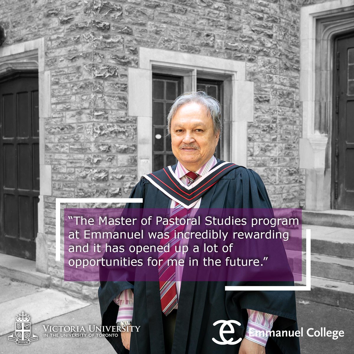 Emmanuel College (@emmanuelcolleg2) on Twitter photo After he was let go from his job in 2015, Joe embarked on a transformative higher education path at Emmanuel College. Learn how the MPS program has helped Joe and the Class of 2024 navigate their future opportunities: emmanuel.utoronto.ca/news/meet-emma…
<a href="/TorSchTheology/">TorontoSchTheology</a>
<a href="/UnitedChurchCda/">United Church Canada</a> After he was let go from his job in 2015, Joe embarked on a transformative higher education path at Emmanuel College. Learn how the MPS program has helped Joe and the Class of 2024 navigate their future opportunities: emmanuel.utoronto.ca/news/meet-emma…
<a href="/TorSchTheology/">TorontoSchTheology</a>
<a href="/UnitedChurchCda/">United Church Canada</a>
