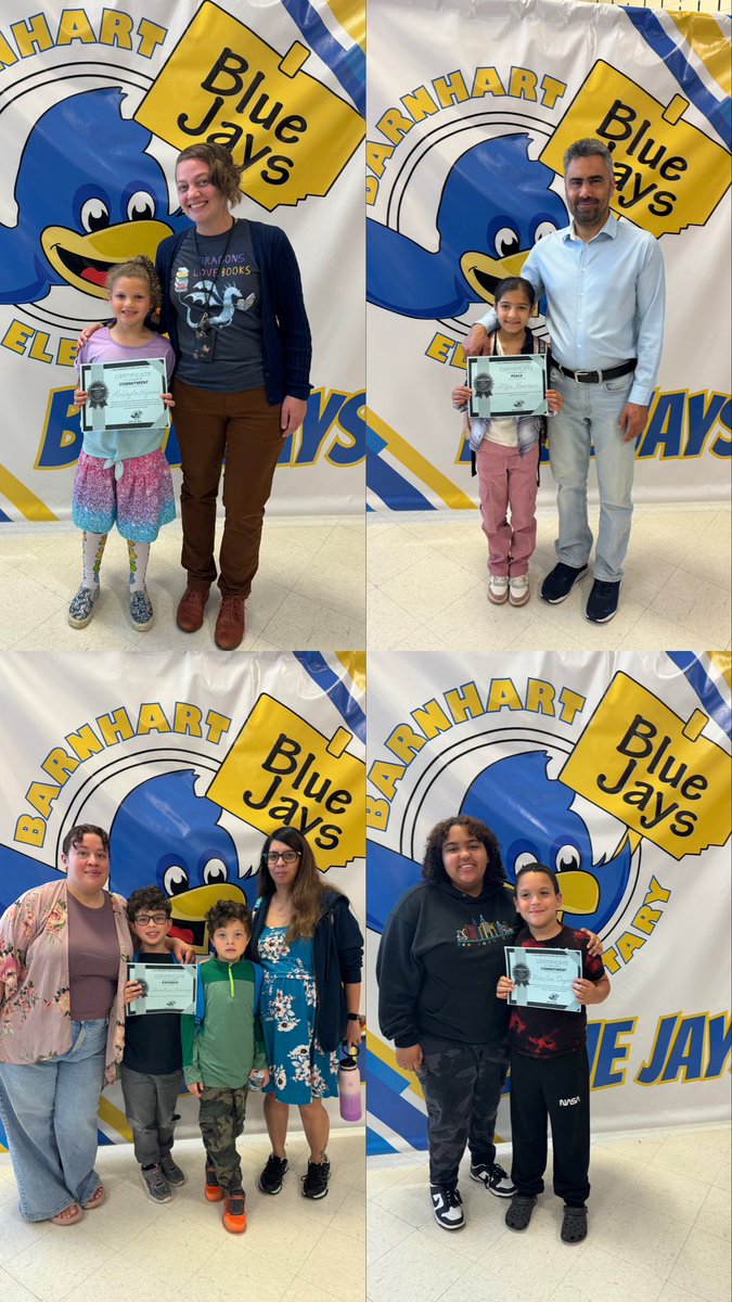 CPBarnhartES's tweet image. Congrats to all of our Bluejays who received awards for peace, patience, and commitment character traits 🥳🥳