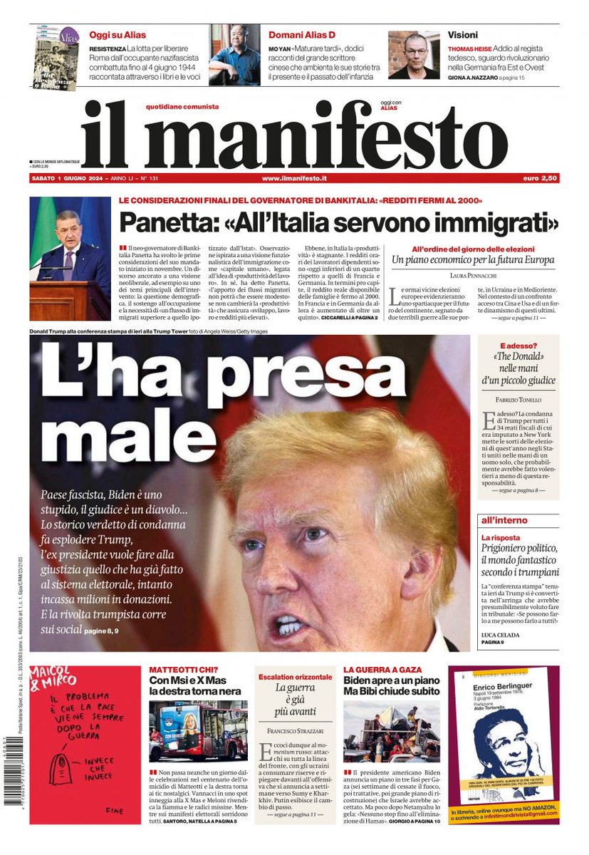 Paese fascista, Biden è uno stupido, il giudice è un diavolo...Lo storico verdetto di condanna fa esplodere l’ex presidente che vuole fare alla giustizia quello che ha già fatto al sistema elettorale, intanto incassa milioni in donazioni. E la rivolta trumpista corre sui social