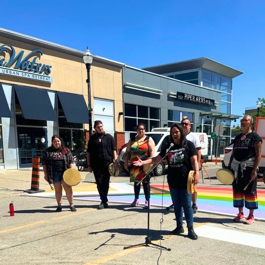 The new rainbow crosswalk on Willis Way is here 🎉

The rainbow crosswalk is a symbol of diversity, support and welcome. The many rainbows throughout our community serve as a reminder that while there is a lot to celebrate, there is still more work to do.

Happy Pride!