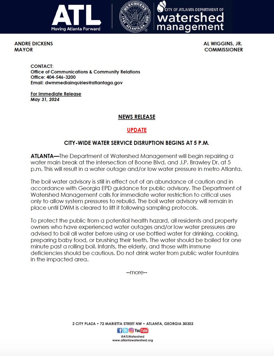 Atlanta Watershed tweet media