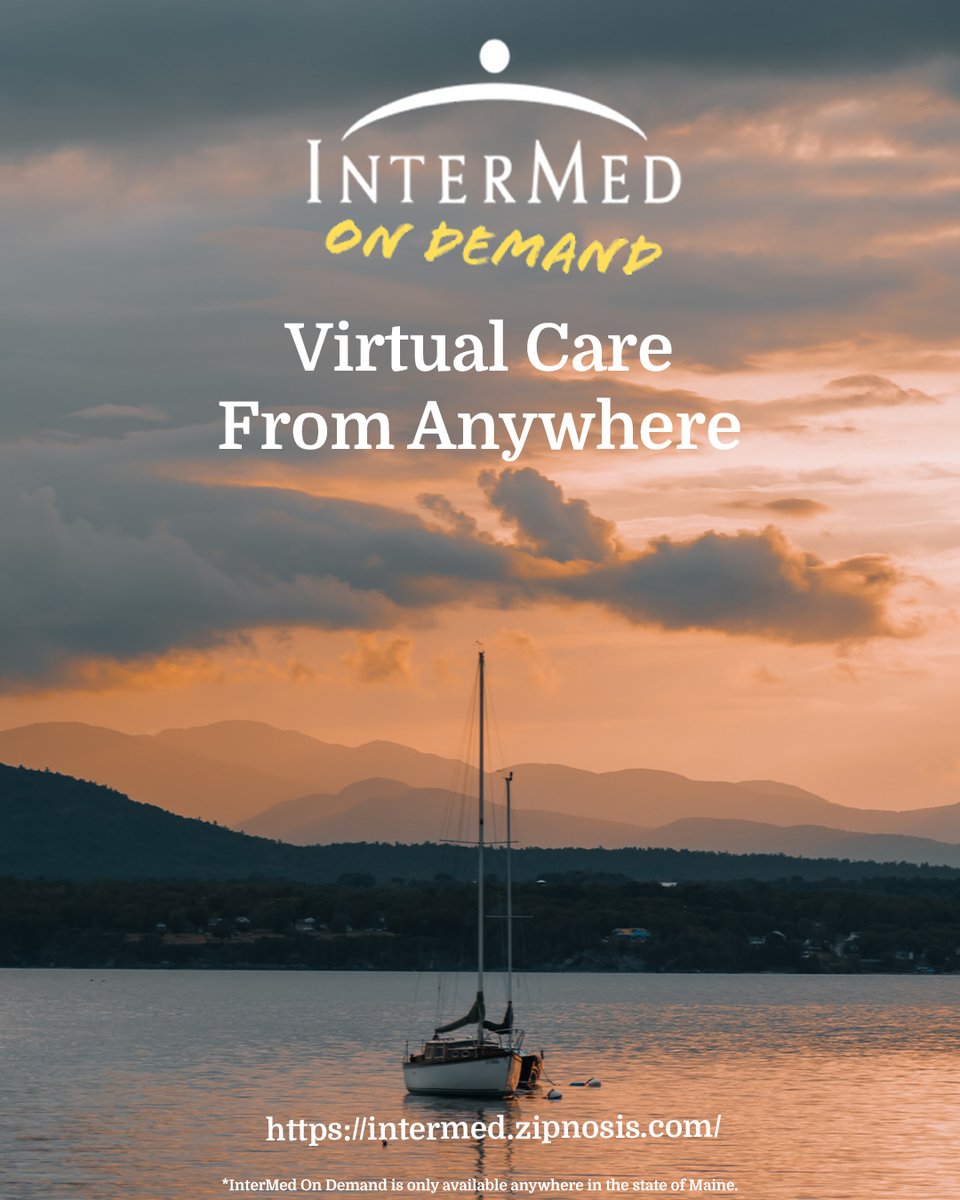Wherever you're unwinding in Maine, rest easy knowing expert care is just a click away! Visit intermed.zipnosis.com for quick, convenient care from the comfort of your favorite Maine spots. Your relaxation time just got even better!

#mainehealthcare #healthcare #peaceofmind