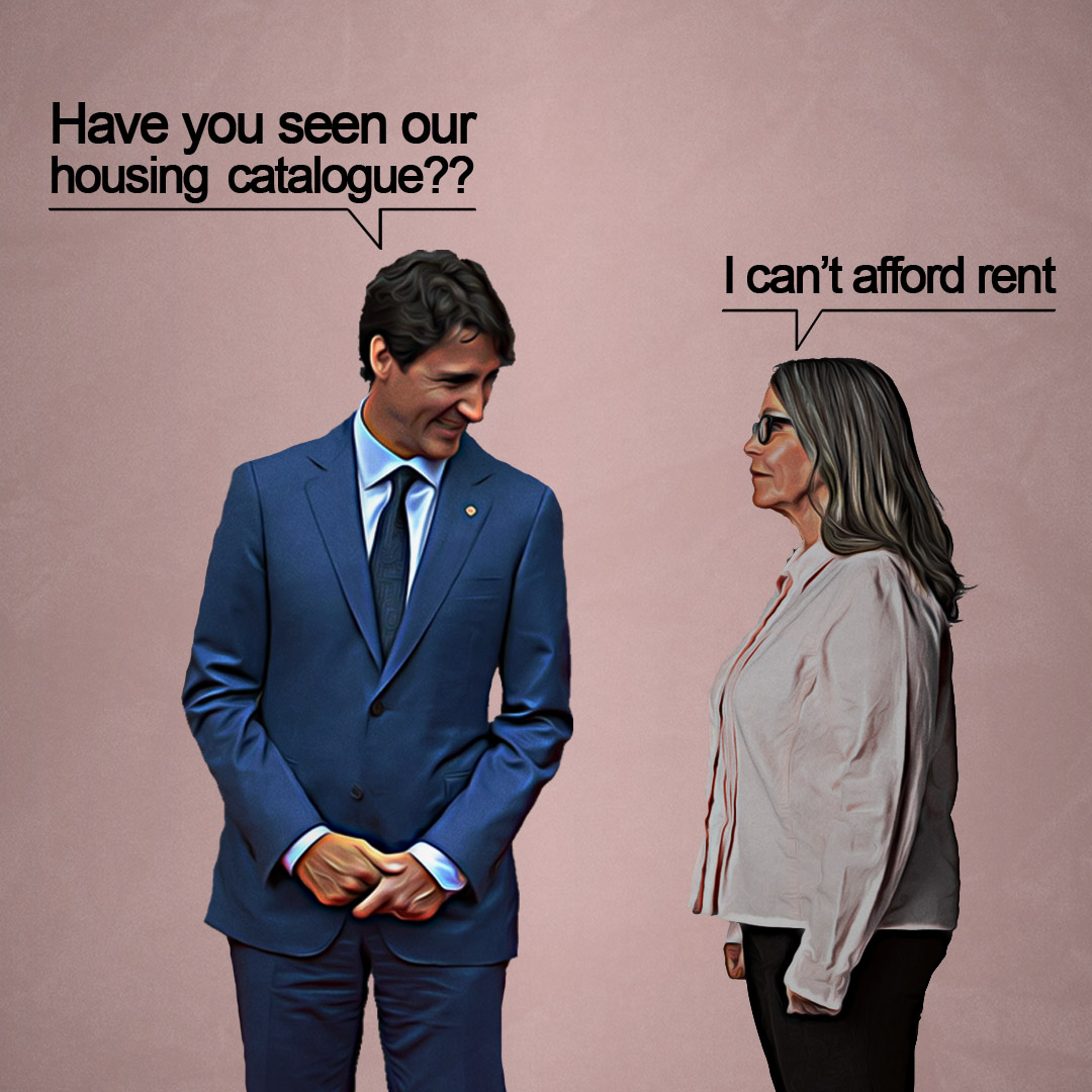 Trudeau DOUBLED housing costs 9 years after he promised to lower them.

His solution? Photo ops and... a new catalogue.

Not worth the cost.