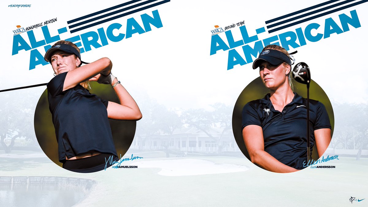 Andersson, Samuelsson Recognized as WGCA All-Americans 🦈⭐️ nsusharks.com/news/2024/5/31… #HungryForMore