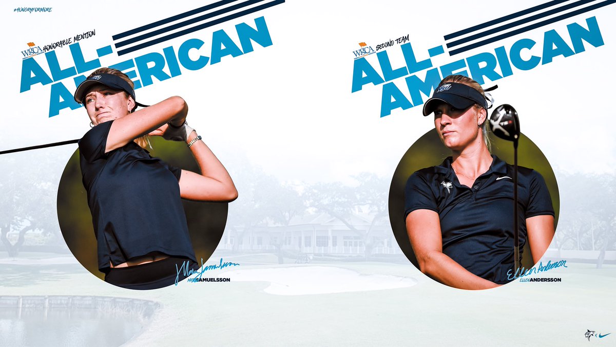 NSU_WGolf's tweet photo. Andersson, Samuelsson Recognized as WGCA All-Americans

🦈⭐️ https://t.co/ncypmYHYky

#HungryForMore https://t.co/iCj92pJ4vT