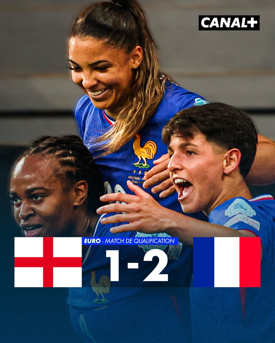 L'Équipe de France féminine réalise un énorme coup et s'impose en Angleterre pour son troisième match de qualification pour l'Euro ! 🇫🇷 Les Bleues consolident leur position de leader devant la Suède, les Anglaises et l'Irlande ✅ #ANGFRA | #WEURO2025
