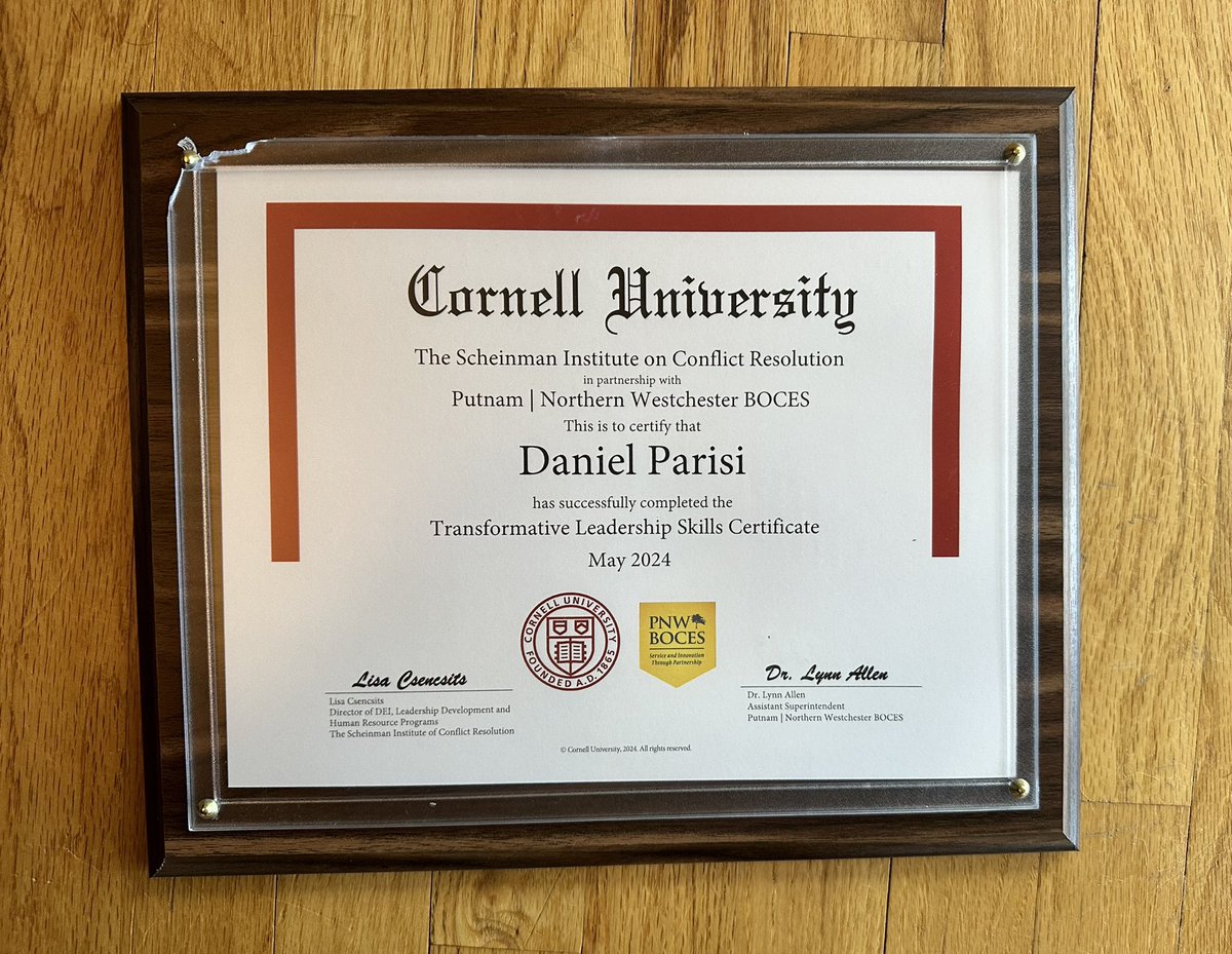 Thank you @pnwboces and @Cornell for giving me the opportunity to participate in this series of courses! It was a great experience! #ProfessionalGrowth