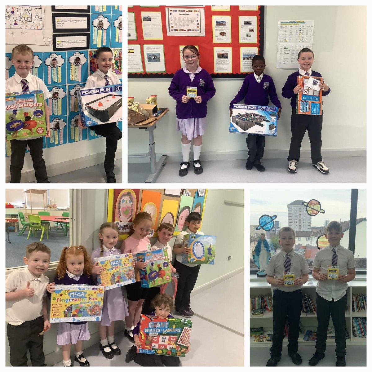 ⭐️ #AttendanceAwards ⭐️

Each week, children who have 100% attendance for the week receive a raffle ticket. 🎟💯

At the end of the month, 1 ticket is drawn from each class for a #SpecialPrize.

Well done to this months #Winners! We hope you enjoy your prizes 🥳🏆
