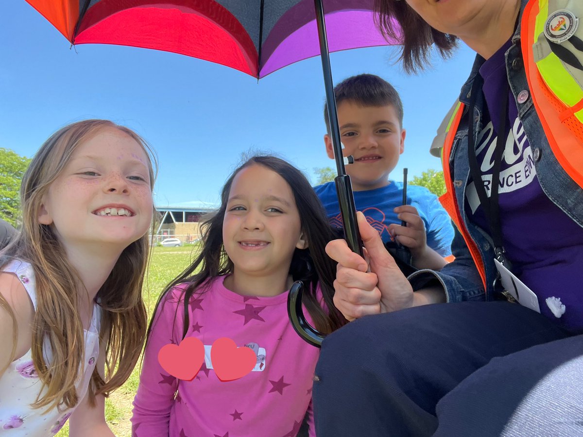 It was Community Day today! Always a wonderful way for older students to support  younger students.