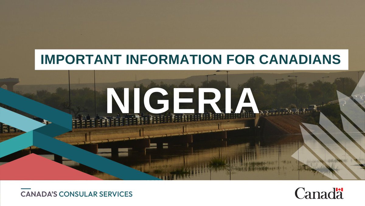 Canadians in #Nigeria: We’ve updated our regional risk levels and safety and security information for #Niger and #Taraba states. If you’re there, read our full advice for more information: ow.ly/6OJ550S4CPX