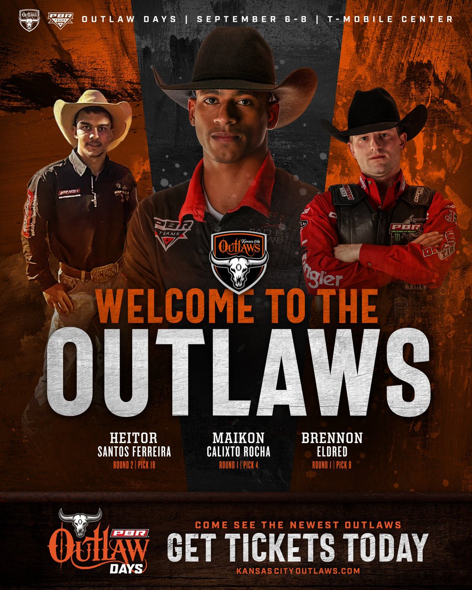 Get your Outlaw Days tickets now, so you don’t miss your chance to see our 2024 Draft Class in action. #AllGritNoQuit Get Your Tickets: kansascityoutlaws.com