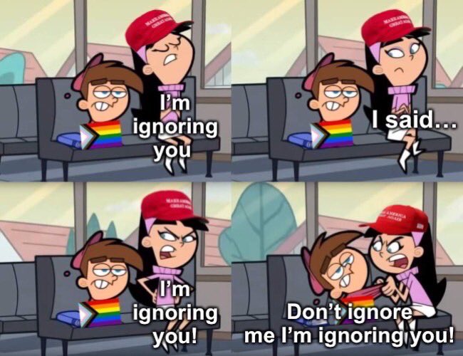 Conservatives logging on to Twitter everyday to tell us how much they don’t care about Pride Month lol