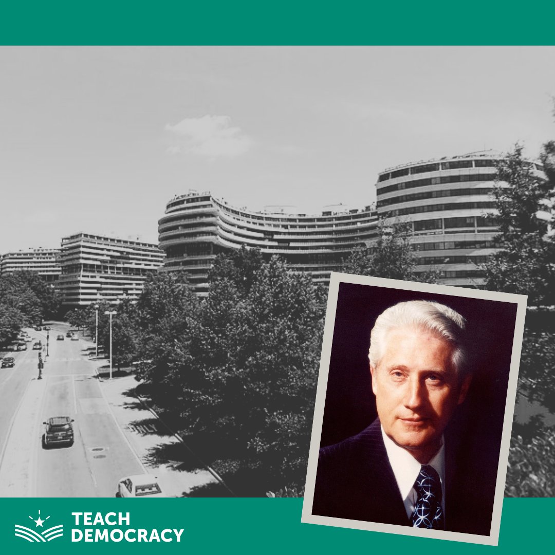 TDIH in 2005, Mark Felt came forward to reveal that he was the Watergate-scandal secret informant nicknamed Deep Throat. 

Read more in our BRIA article: The Watergate Scandal.
teachdemocracy.org/online-lessons…