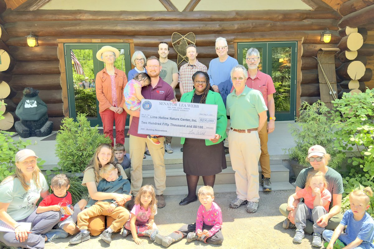 Today, I announced that I have secured $250,000 in state funding for the Lime Hollow Nature Center in Cortland. These funds will support crucial building renovations, including a new solar panel roof for their visitor center.

Watch the announcement here: bit.ly/watchwebb24