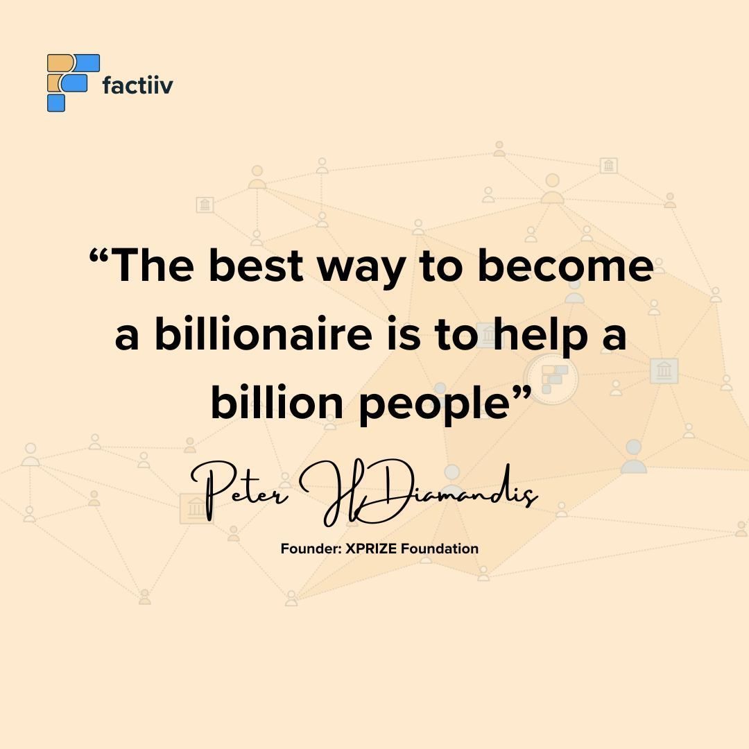 'Turning passion into purpose 💡 — your road to success starts by helping a billion people! 🚀

Join factiiv.io now and check out our new features.

#Entrepreneurship #BusinessGrowth #BusinessCredit #CreditBuilding #SmallBusinessFinance