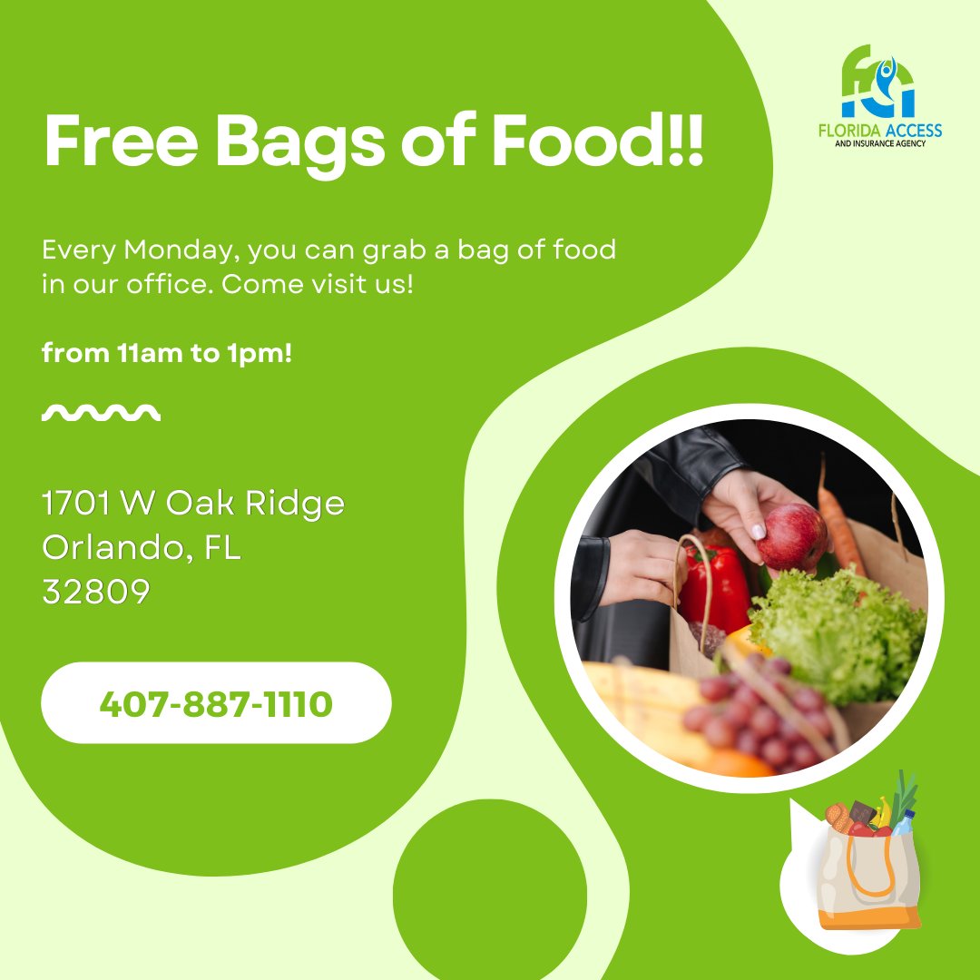 TE ESPERAMOS ESTE LUNES! Estamos para ayudarte👍 
#Health #insurance #aca #medicare #medicaid #family #newparents #olderadults #seniors #foodstamps #help #ally #foodbags #free #community #adults #plans #carriers #wellness #lifeinsurance #vida #segurodevida #pension #salud #kids