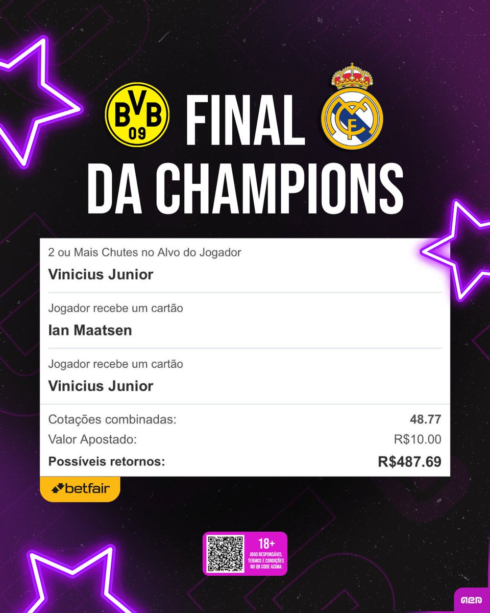 APalpites's tweet photo. 🏆 Dortmund x Real Madrid | Odds 48+

Aposta aqui: https://t.co/evWtGRZ7fD

🆓 Se cadastra na Betfair pra apostar de graça nos finais de semana.

Clica aqui: https://t.co/BqBBcrG2VL

Leia os T&amp;C. Ad. https://t.co/4iaLgoYBqM