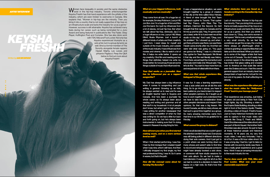 IanMcB519's tweet photo. Issue #4 of @Def_Magazine_ dropped today! I interviewed Scarborough-based rapper/songwriter
@freekeysha for the mag! #DEFMagazine #Issue4 #KeyshaFreshh #Scarborough #hiphop https://t.co/gqtHigZtBA