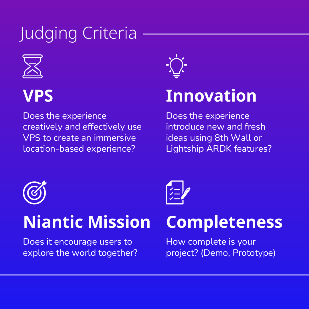 🎯🏆 The Explore Together Challenge is ON and we’re excited to see where we’ll go! #AR

To win a share of our $15,000 prize pool, your VPS experience needs to stand out in these 4️⃣ key categories. 🌟

Join the challenge at bit.ly/4bzFNJw.