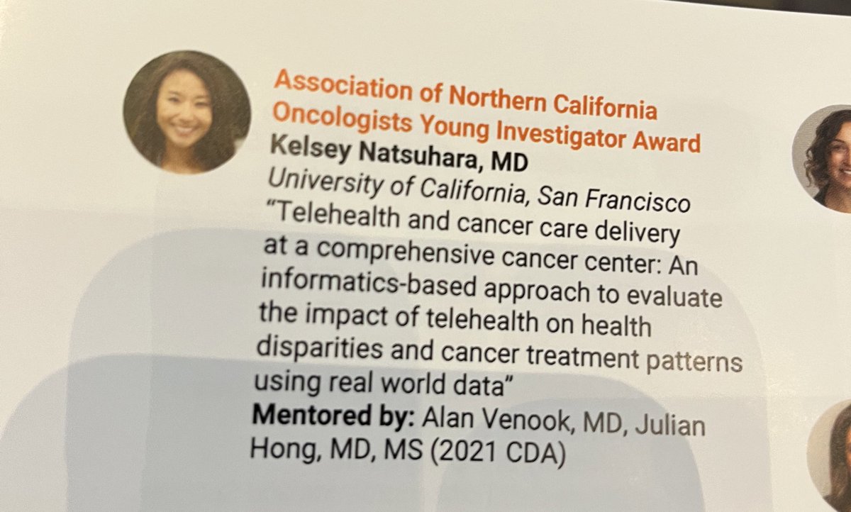 Julian Hong (@julian_hong) on Twitter photo Congrats <a href="/KelseyNatsuhara/">Kelsey Natsuhara</a> on your <a href="/ASCO/">ASCO</a> <a href="/ConquerCancerFd/">Conquer Cancer, the ASCO Foundation</a> Young Investigator Award!
#asco24 <a href="/UCSFCancer/">UCSF Helen Diller Family Comprehensive Cancer Ctr</a> <a href="/UCSF_BCHSI/">UCSF Bakar Computational Health Sciences Institute</a> <a href="/UCJointCPH/">UC Joint Computational Precision Health Program</a> <a href="/ANCO_News/">ANCO</a> Congrats <a href="/KelseyNatsuhara/">Kelsey Natsuhara</a> on your <a href="/ASCO/">ASCO</a> <a href="/ConquerCancerFd/">Conquer Cancer, the ASCO Foundation</a> Young Investigator Award!
#asco24 <a href="/UCSFCancer/">UCSF Helen Diller Family Comprehensive Cancer Ctr</a> <a href="/UCSF_BCHSI/">UCSF Bakar Computational Health Sciences Institute</a> <a href="/UCJointCPH/">UC Joint Computational Precision Health Program</a> <a href="/ANCO_News/">ANCO</a>