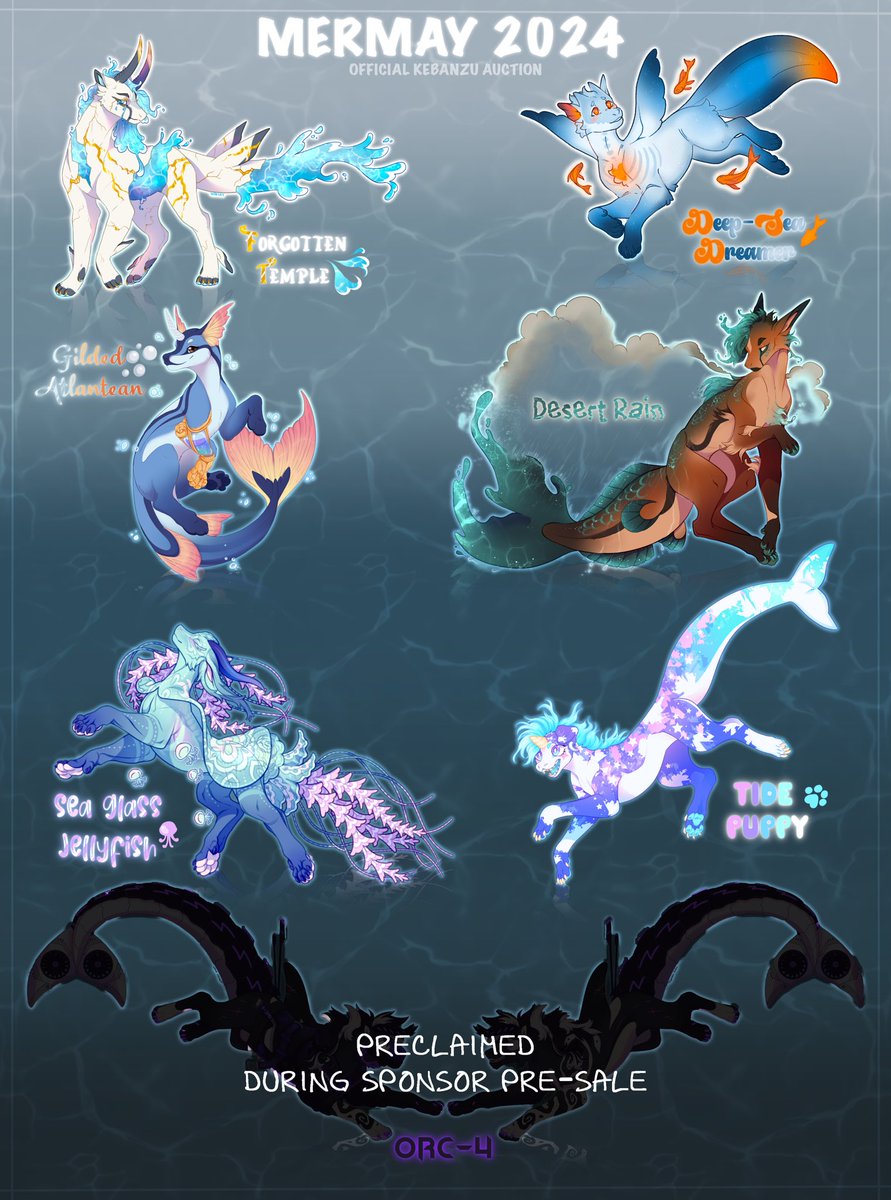 Some new Kebanzu designs are up for aucti0n! More info below 👀💖